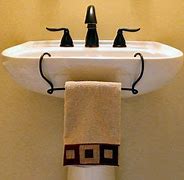 Image result for Pedestal Sink Towel Holder