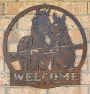 Image result for Horse Welcome Sign
