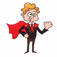 Image result for Superhero with a Spotty Cape Cartoon