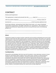 Image result for Freelance Copywriter Contract Template