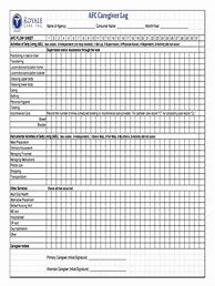 Image result for Caregiver Schedule Template