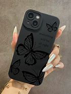 Image result for iPhone 15 Pro White with Butterfly Phone Case