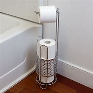 Image result for Freestanding Chrome Toilet Paper Holder