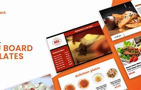 Image result for Digital TV Menu Board Templates