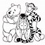Image result for Pooh Bear Black and White