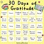 Image result for 30-Day Gratitude Challenge Worksheet