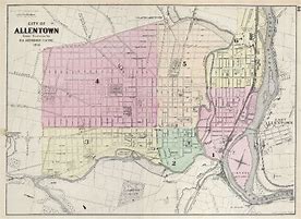 Image result for Old City Map Allentown PA