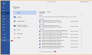 Image result for Recover Word Document Windows 1.0