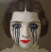 Image result for Crying Girl Painting
