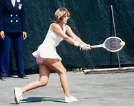 Image result for Chris Evert Purple Tennis Dress