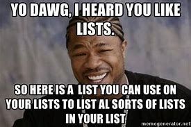 Image result for Special List Meme