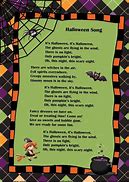 Image result for Halloween Songs Lyrics for Kids