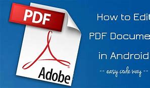 Image result for How to Edit PDF On Android