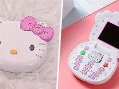 Image result for Hello Kitty Style Flip Phone Square Toy