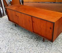Image result for Two Tone Black and Teak Buffet