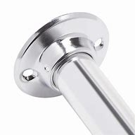 Image result for Chrome Shower Curtain Rod