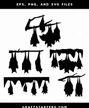 Image result for Hanging Bat Silhouette Clip Art