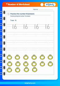 Image result for Free Number 16 Worksheets