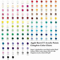 Image result for Apple Barrel Acrylic Paint Chart