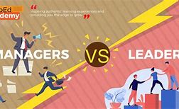 Image result for Are You a Manager or a Leader