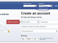 Image result for Forgot Password Facebook Account