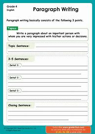 Image result for Paragraph Writing Exercises