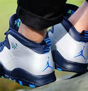Image result for Air Jordan 10 On Feet