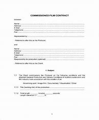 Image result for Filming Contract Template