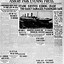 Image result for Titanic Sinking Newspaper Article