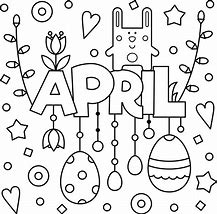 Image result for April Coloring Pages for Preschoolers