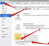 Image result for How to Retriev Unsaved Word Document