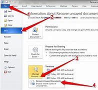 Image result for How to Recover a Unsaved Word Document