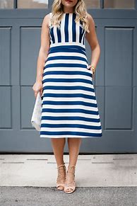 Image result for Nautical Striped Dress