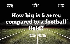 Image result for How Big Is an Acre Compared to Football Field