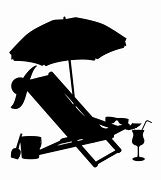 Image result for Beach Chair and Umbrella Silhouette