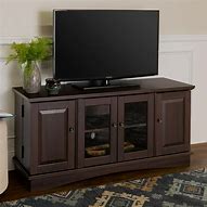 Image result for Solid Wood Espresso TV Stand