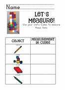 Image result for Measure Pencil with Cubes