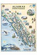 Image result for Alaska Inside Passage Map