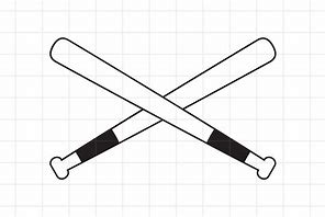 Image result for Black Crossed Baseball Bats