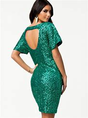 Image result for Green Glitter Dress