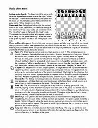Image result for Official Chess Rules Printable