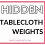 Image result for DIY Tablecloth Weights