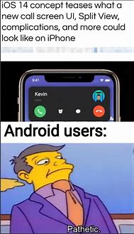 Image result for iPhone vs Android Meme Non-Bias