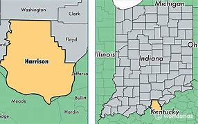 Image result for Harrison County Indiana Map