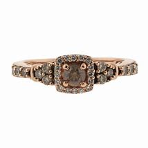 Image result for Rose Gold Ring with Chocolate Diamond