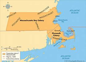 Image result for Massachusetts Bay Colony Map Puritans
