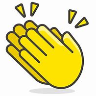 Image result for Clapping Hands Emoji Outline PNG