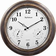 Image result for Garden Clocks with Thermometer