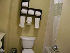 Image result for Hampton Inn Bathroom Towel Shelf