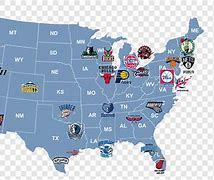Image result for NBA Team Location Map